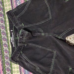 HT Denim hi rise carpenter pants